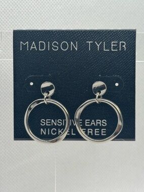 Madison Tyler Silver Double Hoop Earrings
